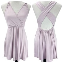 Urban Outfitters Womens S Mini Dress Lavender Light Purple Stretchy Summer - £19.21 GBP