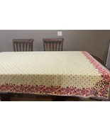 Williams Sonoma Provence Cotton Table Cloth Floral 67&quot; X 84&quot; Made in India - $81.33 CAD