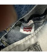 Levi’s 501 Mens Jeans RED 36x29 Button Fly  Blue Wash Denim Jeans Pre Owned - $36.97