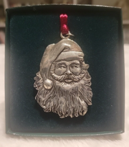 Vintage 1985 Seagull Pewter Santa Ornament Claus Christmas - £8.76 GBP