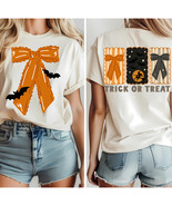 Coquette Halloween Trick or Treat PNG, Bow Fall Shirt PNG, Halloween Cli... - $3.43 CAD