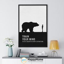 Train Your Mind Wall Art Motivational Quote Inspirational Poster Office Decor - £19.05 GBP+