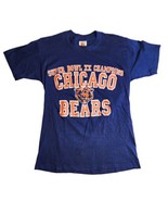 Vintage 1985 Logo 7 Chicago Bears Super Bowl XX Champions Shirt Women Si... - £27.11 GBP