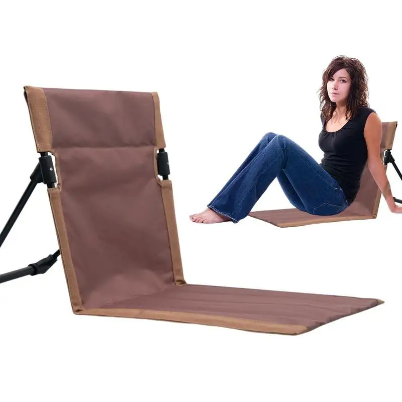 Folding Beach Chair Folding Stadium Chair Compact Beach Chairs With Back Support - £22.84 GBP+
