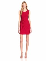 Star Vixen Women&#39;s Sleeveless Side Cinch Dress Casual  Red, Small NEW NWOT - $19.79