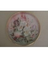 IRIS QUARTET collector plate LENA LIU Symphony of Shimmering Beauty FLOWERS - £21.96 GBP