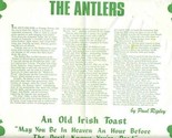 The Antlers Restaurant Placemat Sault Ste Marie Michigan.  - £9.30 GBP