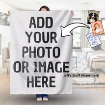 Custom Personalized Photo Blanket Soft Velveteen Plush Throw Blanket Uni... - $32.99+