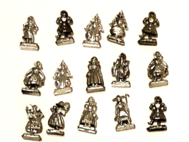 Dollhouse Miniatures Vintage Lot Of (15) Toy Figurines for Dollhouse - £26.41 GBP