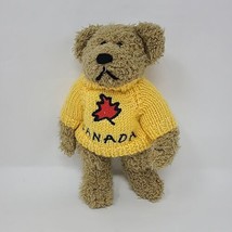 Vtg Creature Comforts Bear W/Canada Sweater Plush Stuffed Animal Movable Limbs - £11.86 GBP