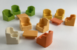 Fisher Price Little People Play Family House Replacement Chairs Table Vi... - £22.83 GBP