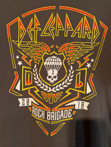 Nwot - Def Leppard 2018 Rock Brigade Tour Adult L Short Sleeve Double-Sided Tee - £15.17 GBP