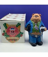 Mcswine Pig figurine chalkware sculpture state box Flambro Bean counter ... - £30.89 GBP