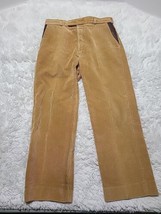 Orvis Corduroy Pants Men&#39;s 34W Made In England Brown Preppy Casual VTG Flaws* - £18.11 GBP
