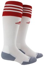 adidas Unisex Copa Zone Cushion II Soccer Sock (1-Pair), White/University Red, 5 - £12.78 GBP