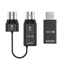 Lekato Wireless Midi Adapter, Usb Midi Bluetooth With Ultra Low Latency, Win Xp. - £35.96 GBP