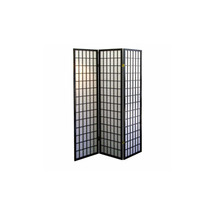 3-Panel Room Divider - Black - $133.21