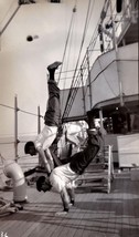 Vintage Photo; Sailors Doing Hand Stands On The U.S.S. Wilmington; Circa 1912 - £11.95 GBP