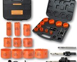 The Vikiton Hole Saw Kit Bi Metal With Case, General Purpose Size From 3... - $46.99