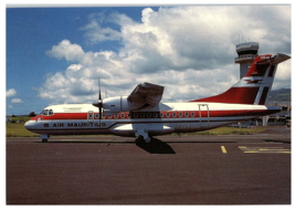 Air Mauritius ATR 42 300 Airplane Postcard - £7.90 GBP