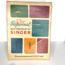 Vintage Singer Professional Buttonholer #381116 Original Box - £10.10 GBP