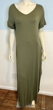 Grecerelle Women&#39;s Knit Maxi Dress Green  Size M NWT - $28.49
