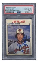 Jim Palmer Firmado Baltimore Orioles 1979 Azafata #11 Carta PSA / DNA - £53.40 GBP