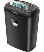 Paper Shredder, 14-Sheet Cross-Cut, 3-Mode Design, High, And Office Clips. - $90.99