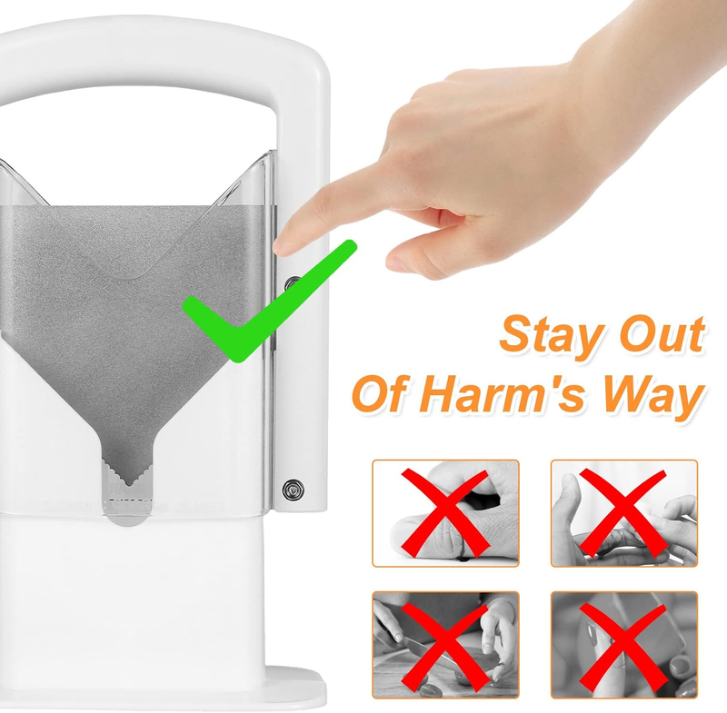 Stainless Steel Bagel Cutter Slicer with Safety Grip, Reusable Bread Slicer, Saf Item image 4