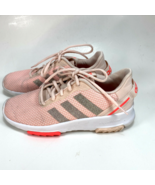 Adidas Kids Girls Lite Racer Sneaker Shoes Size 4 Pink Cloudfoam Soiled ... - £11.10 GBP