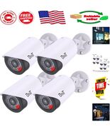 Cost-effective Dummy Fake Security Cameras - 4 Pack for Instant Protection - $922.97 MXN