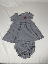 Baby girl Carter’s ladybug dress and diaper cover-sz 6 months - £6.05 GBP