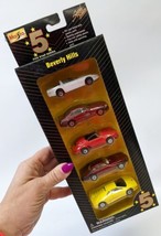 Vintage 1995 MAISTO 5 Star Series 1:64 Diecast BEVERLY HILLS 5-Car Set, ... - £11.19 GBP