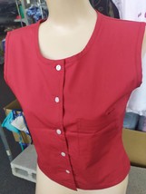 Ladies Privilege Blouse Red 100% Cotton (Wholesale Lot of 10) - £35.60 GBP