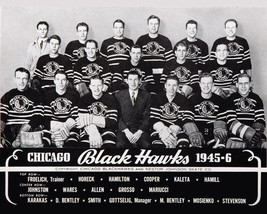 1945-46 CHICAGO BLACK HAWKS 8X10 PHOTO  PICTURE NHL HOCKEY BLACKHAWKS - £3.91 GBP