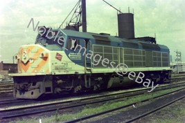 Milwaukee Road 51 EMD F40C Locomotive Chicago Area 4 Color Negative 1970s - £7.91 GBP