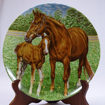 Kaiser Porcelain Horse Wall Hanging Plate Made In West Germany Green And Brown  - £29.75 GBP