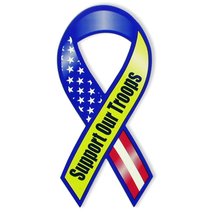 US Flag Store Support Our Troops Magnet, Red/White/Blue - £5.66 GBP