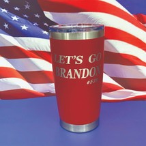 Lets Go Brandon Engraved Tumbler Insulated Travel Mug Military Mug Coffe... - £18.79 GBP