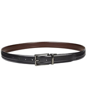 Alfani Men&#39;s Faux Leather Reversible Stretch Belt Black/Brown-Med 34-36 - $16.99
