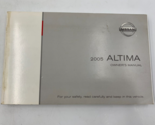 2005 Nissan Altima Owners Manual Handbook OEM D01B17053 - $14.84