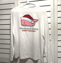 Vineyard Vines Happy Holidays Long Sleeves Shirt New Size Medium - £38.15 GBP