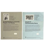 Vtg 1976 US Post Office Stamp Poster Flyer Interphil 76 &amp; Freedom To Ass... - $14.25