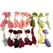 Paton&#39;s Beehive Tapestry Wool Lot of 16 Partial Skeins Pink Green Yellow Purple - £15.22 GBP