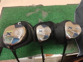 Callaway Hyper X Left Handed Woods Set 1,3,5 Stiff Flex w Headcovers - £49.90 GBP