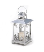 Silver Scrollwork Candle Lantern - $56.43 CAD