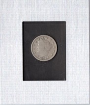 1900 Liberty V Nickel - Framed Coin Shadow Box - Genuine United States N... - $15.00
