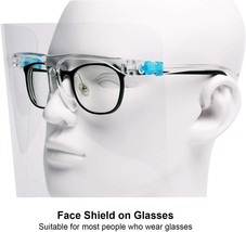 6 Pack Face Shield With Glasses, Face Shield Glasses Visor infectious Pr... - £6.73 GBP