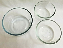 Anchor Hocking Ramekins Set of 3 Bake-ware 2-1 Cup 1-2 Cup Bake Freeze S... - $27.95