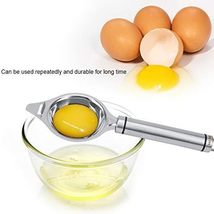 Kitchen Easy Divider Holder Sieve Tool Steel  Egg Yolk White Separator  - £5.83 GBP